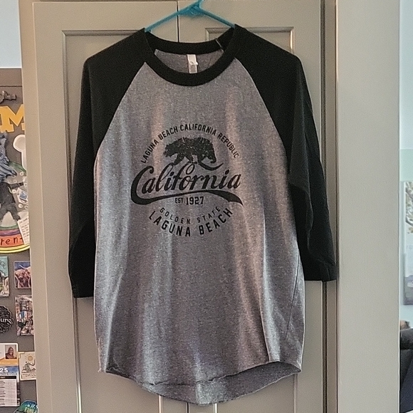 Laguna Beach 3/4 Sleeve Baseball Tee - Picture 1 of 4
